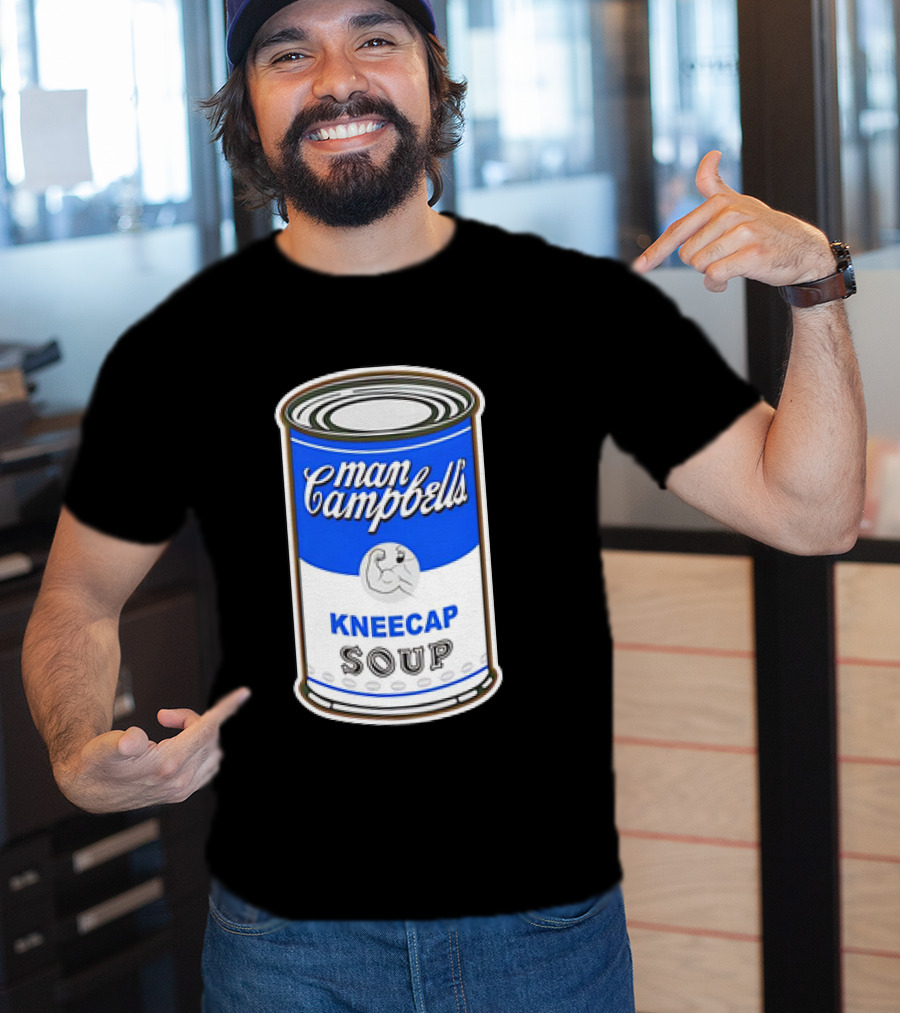 Man Campbell’s Vintage Kneecap Soup Can T-Shirt