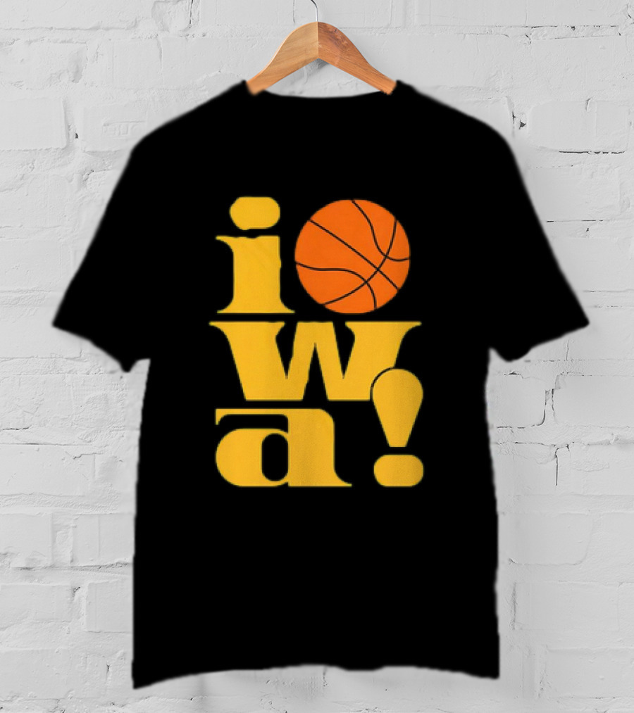 Old School Iowa Vintage Basketball T-Shirt