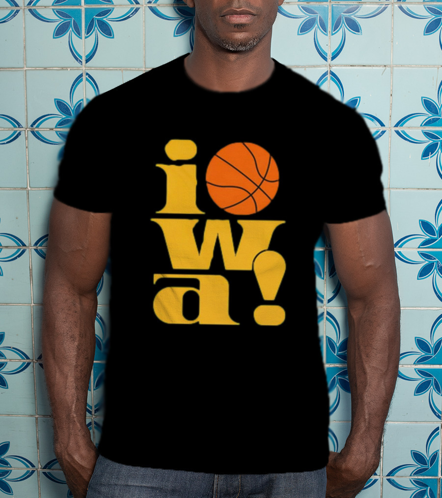 Old School Iowa Vintage Basketball T-Shirt