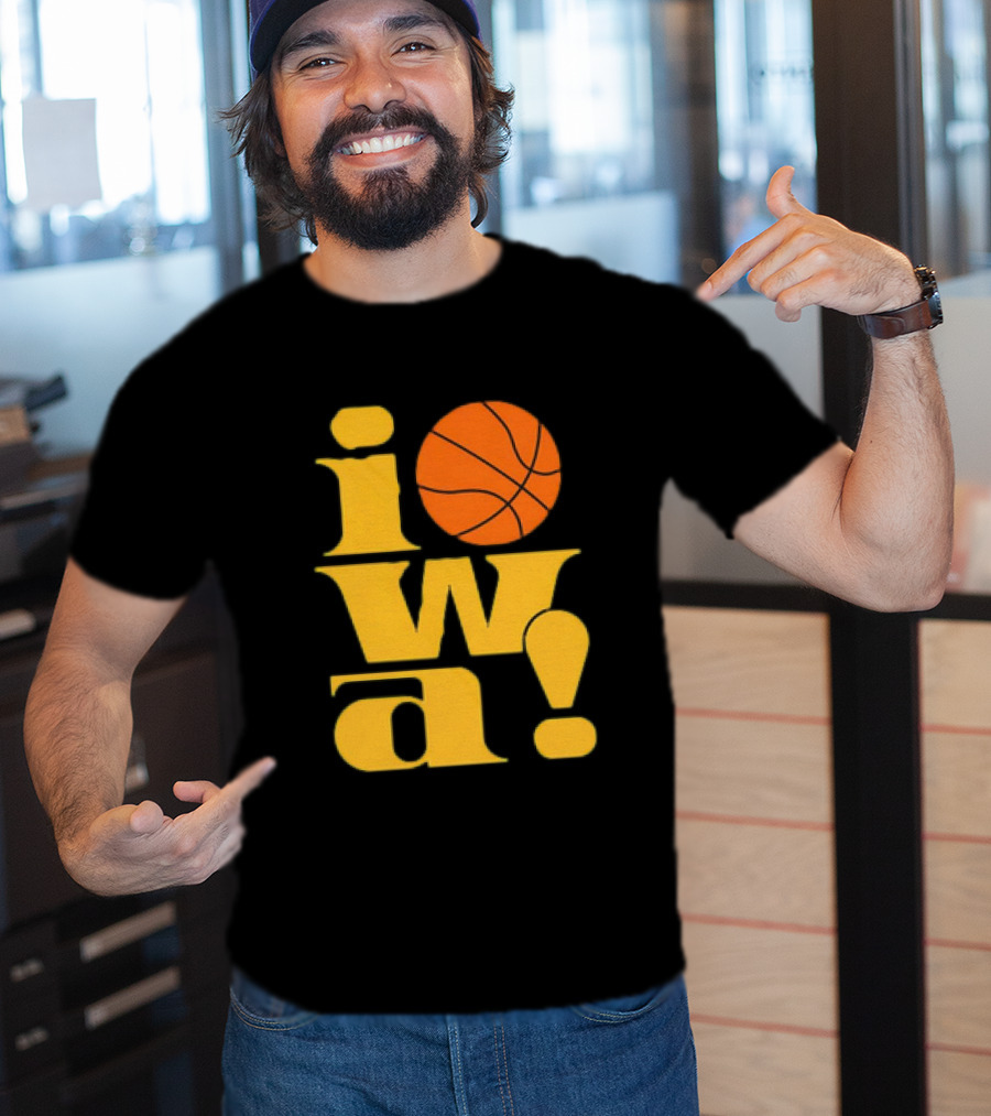 Old School Iowa Vintage Basketball T-Shirt