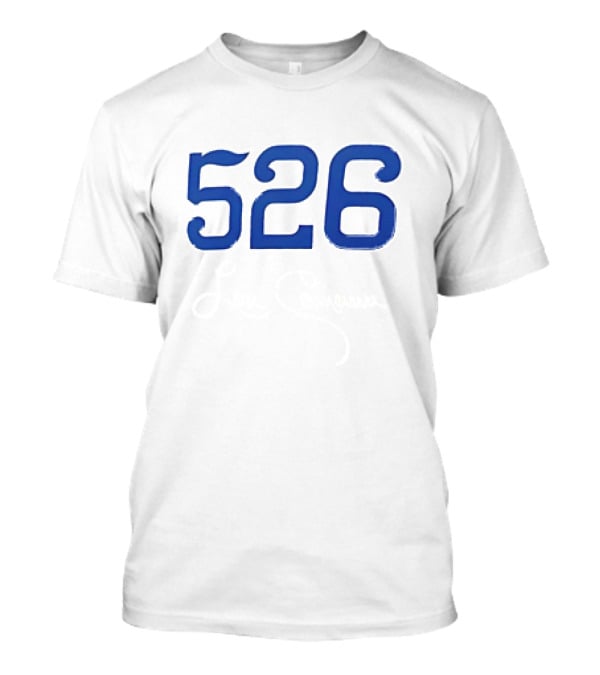 526 Lou Clinton Red Sox Blue Number T-Shirt