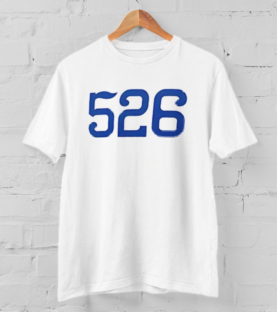 526 Lou Clinton Red Sox Blue Number T-Shirt