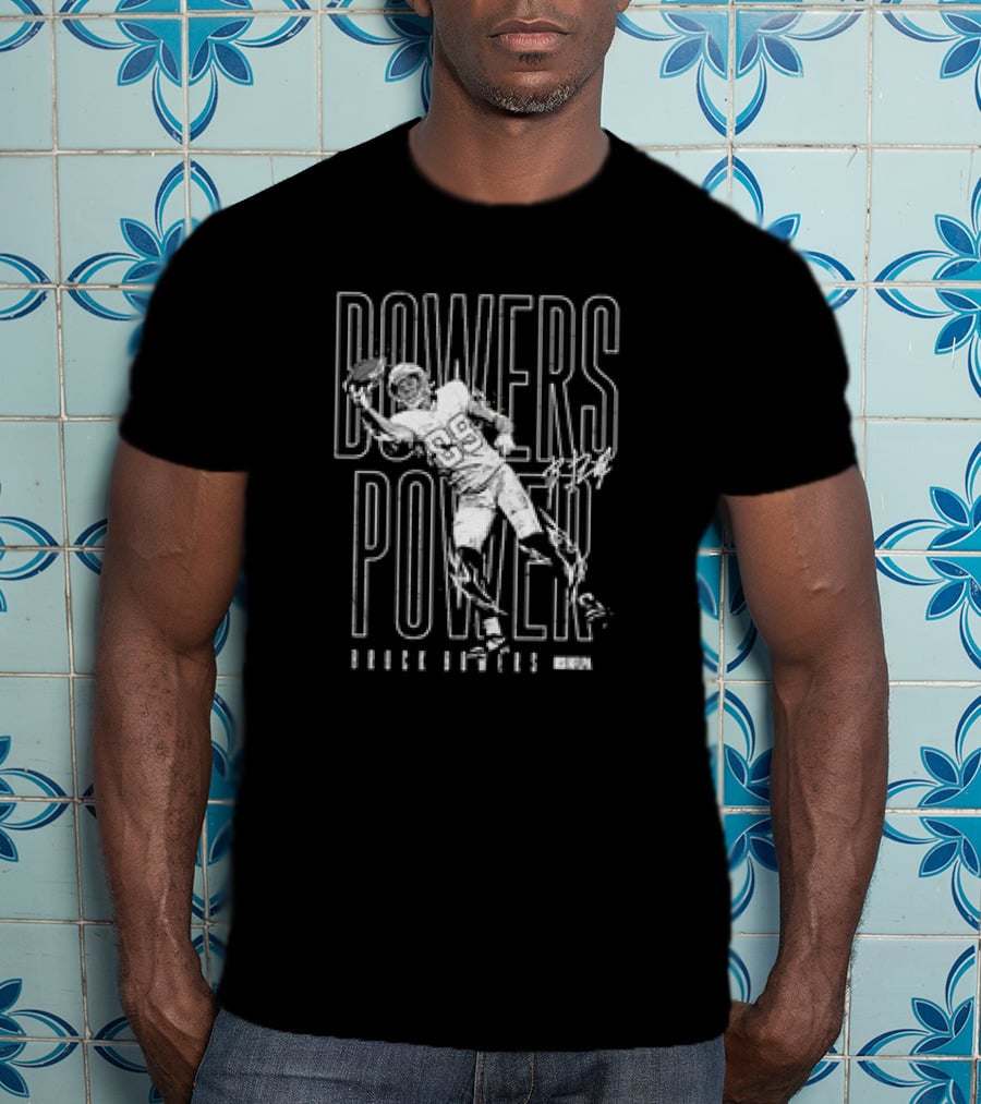 Brock Bowers Bowers Power Football Catch T-Shirt