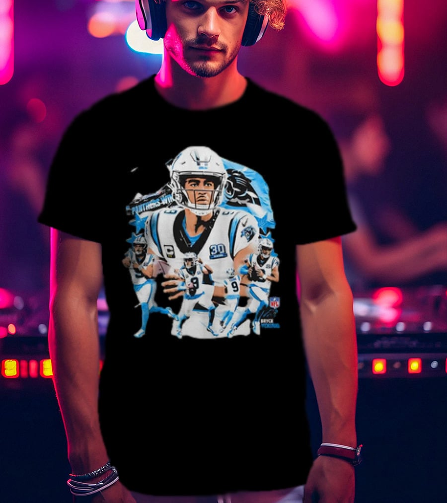 Bryce Young Carolina Panthers NFL Quarterback Action Series T-Shirt