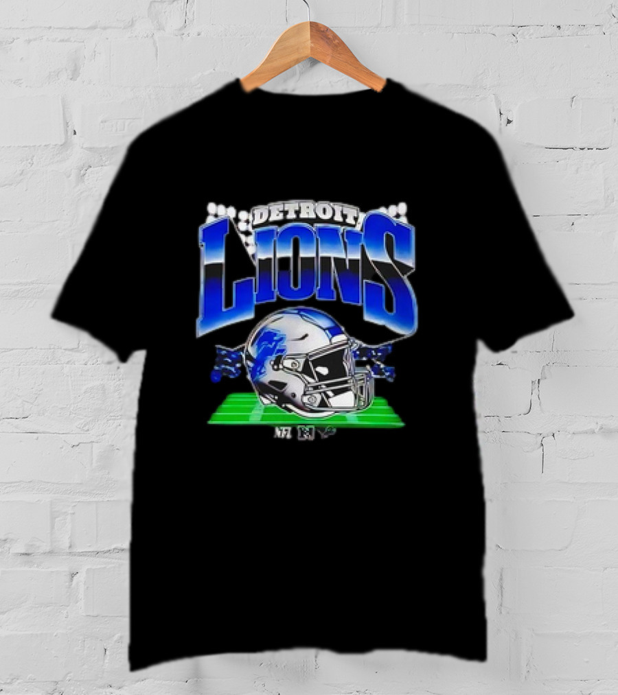 Detroit Lions NFL Football Helmet Stadium T-Shirt