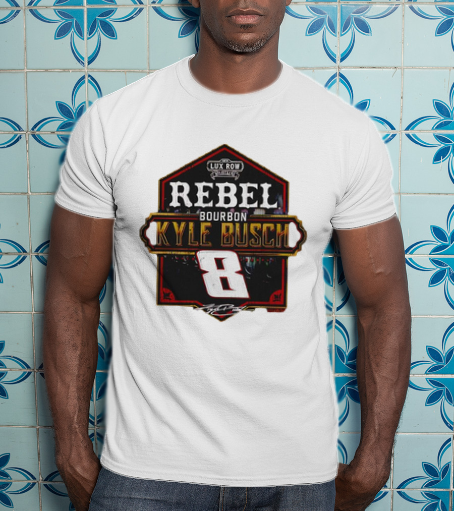 Kyle Busch Rebel Bourbon Lux Row NASCAR 8 T-Shirt