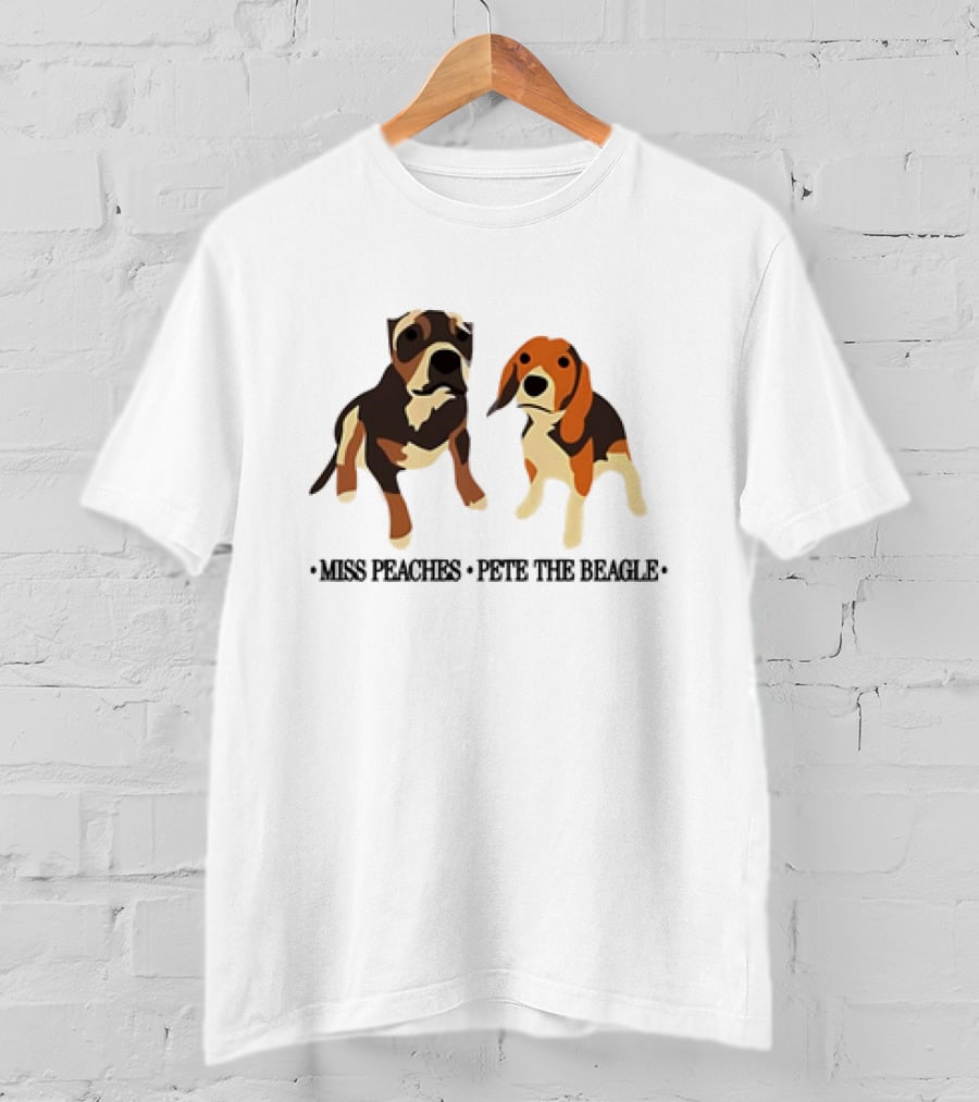 Miss Peaches And Pete The Beagle Duo T-Shirt