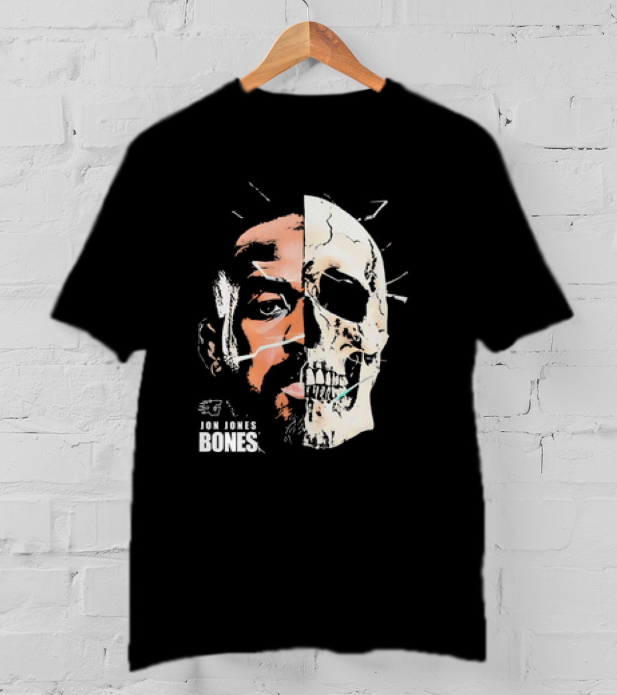 Jon Jones Bones UFC Split Face Skull T-Shirt