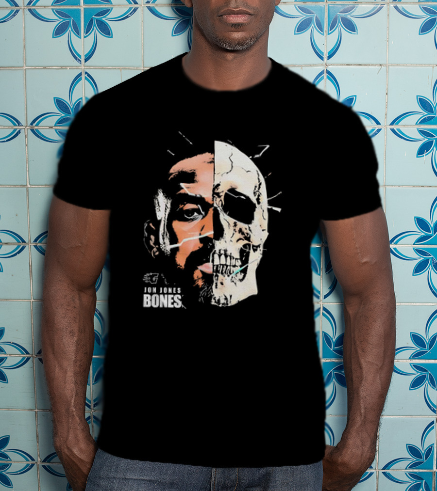 Jon Jones Bones UFC Split Face Skull T-Shirt