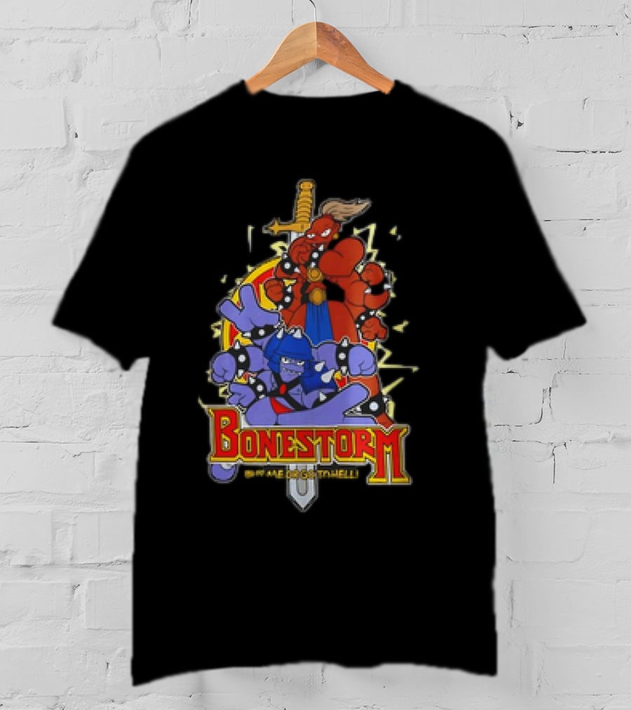 Bonestorm Buy Me Or Go To Hell Sword-Wielding Monsters Action T-Shirt
