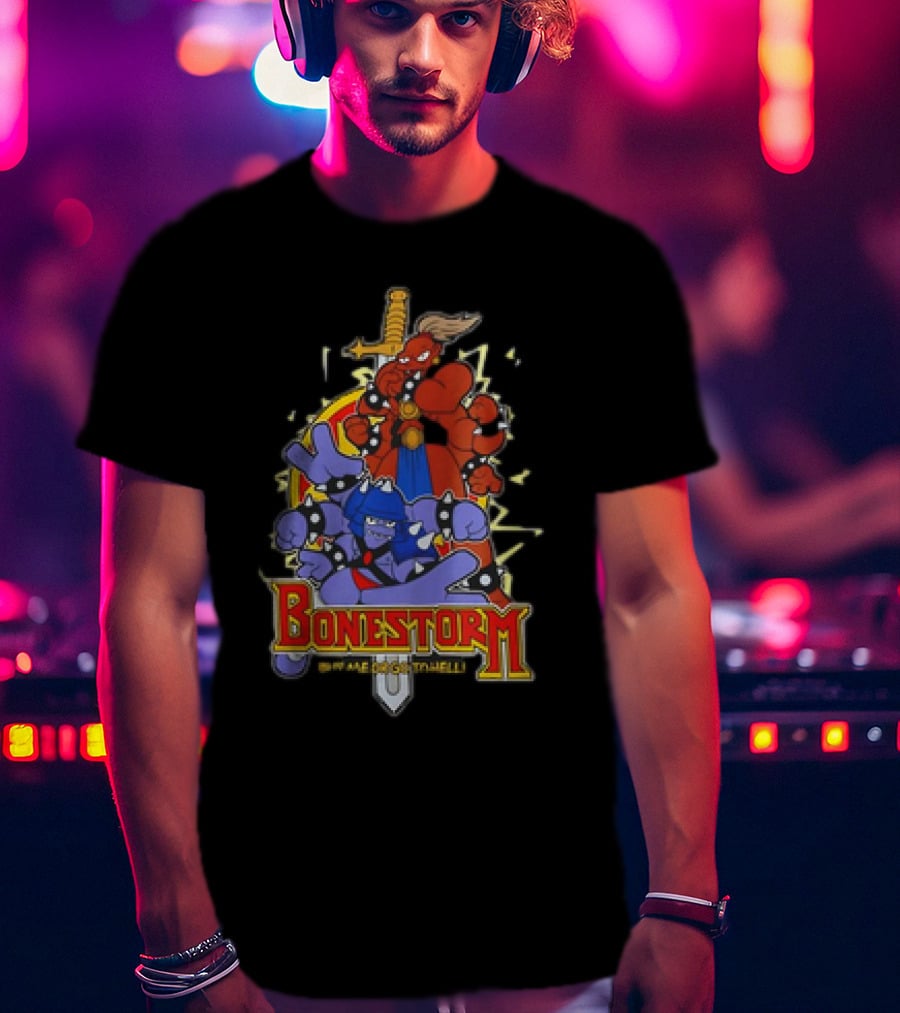 Bonestorm Buy Me Or Go To Hell Sword-Wielding Monsters Action T-Shirt