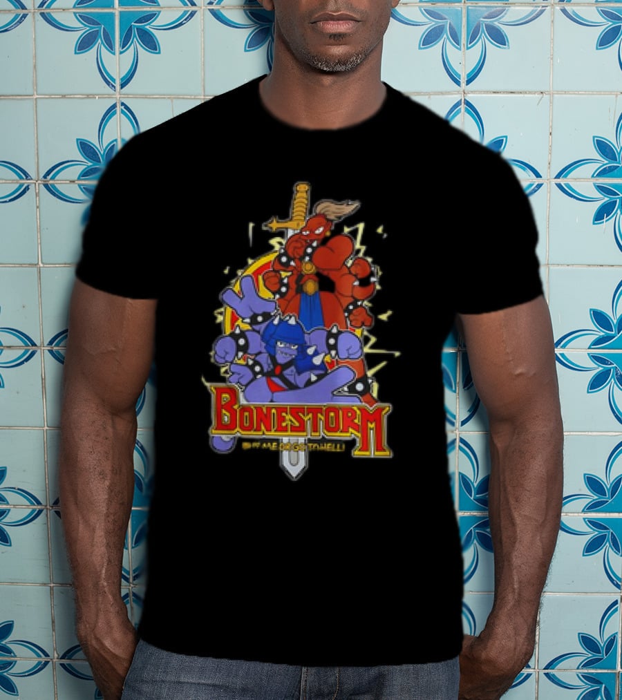 Bonestorm Buy Me Or Go To Hell Sword-Wielding Monsters Action T-Shirt