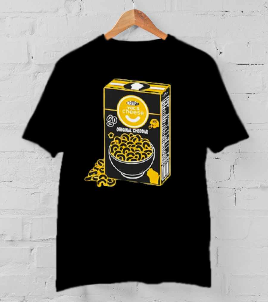 Kraft YAC ‘N Cheese Original Cheddar Box With Smiley Face T-Shirt