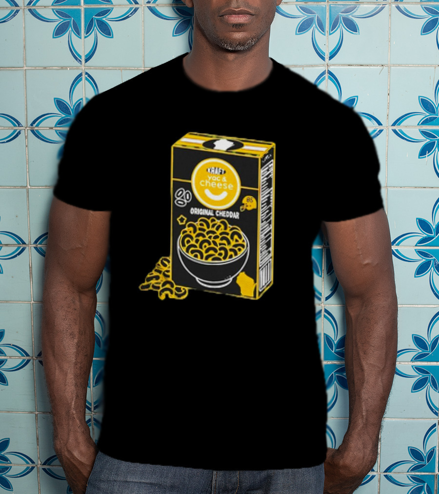 Kraft YAC ‘N Cheese Original Cheddar Box With Smiley Face T-Shirt