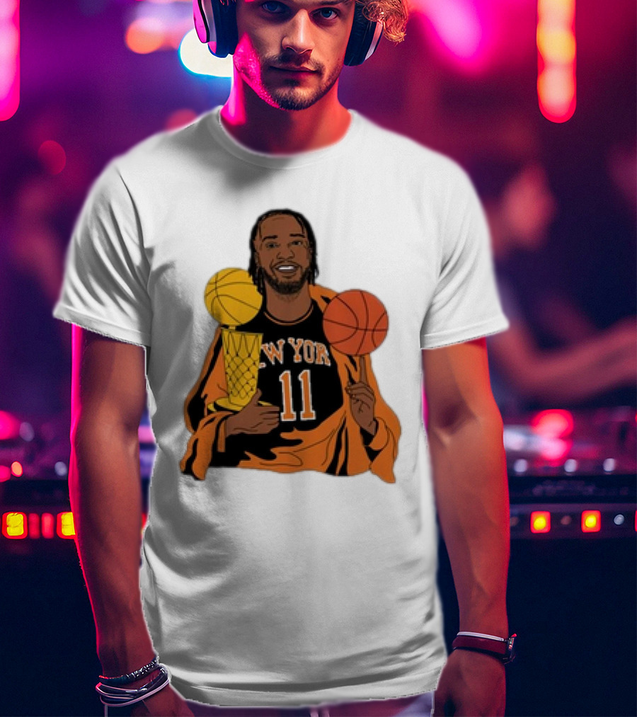 New York 11 Big Knick Energy Brunshym Basketball Trophy T-Shirt