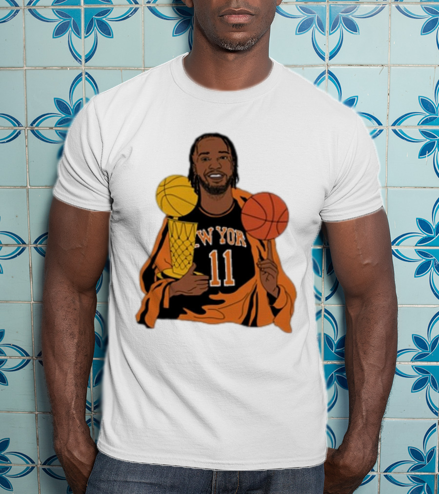 New York 11 Big Knick Energy Brunshym Basketball Trophy T-Shirt