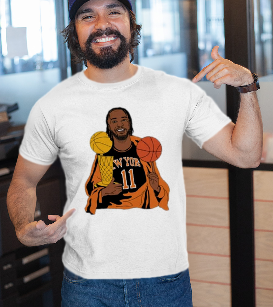 New York 11 Big Knick Energy Brunshym Basketball Trophy T-Shirt