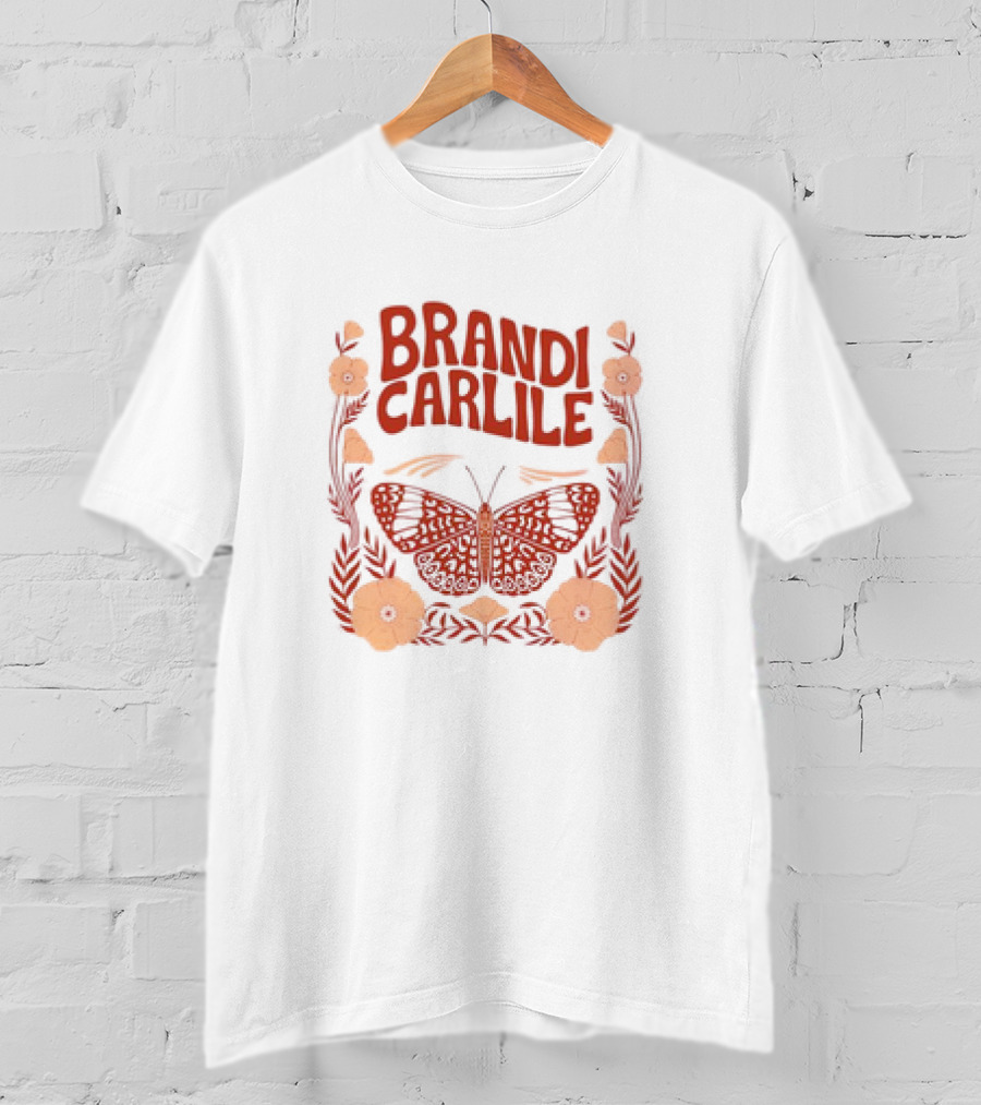 Brandi Carlile Butterfly Floral T-Shirt