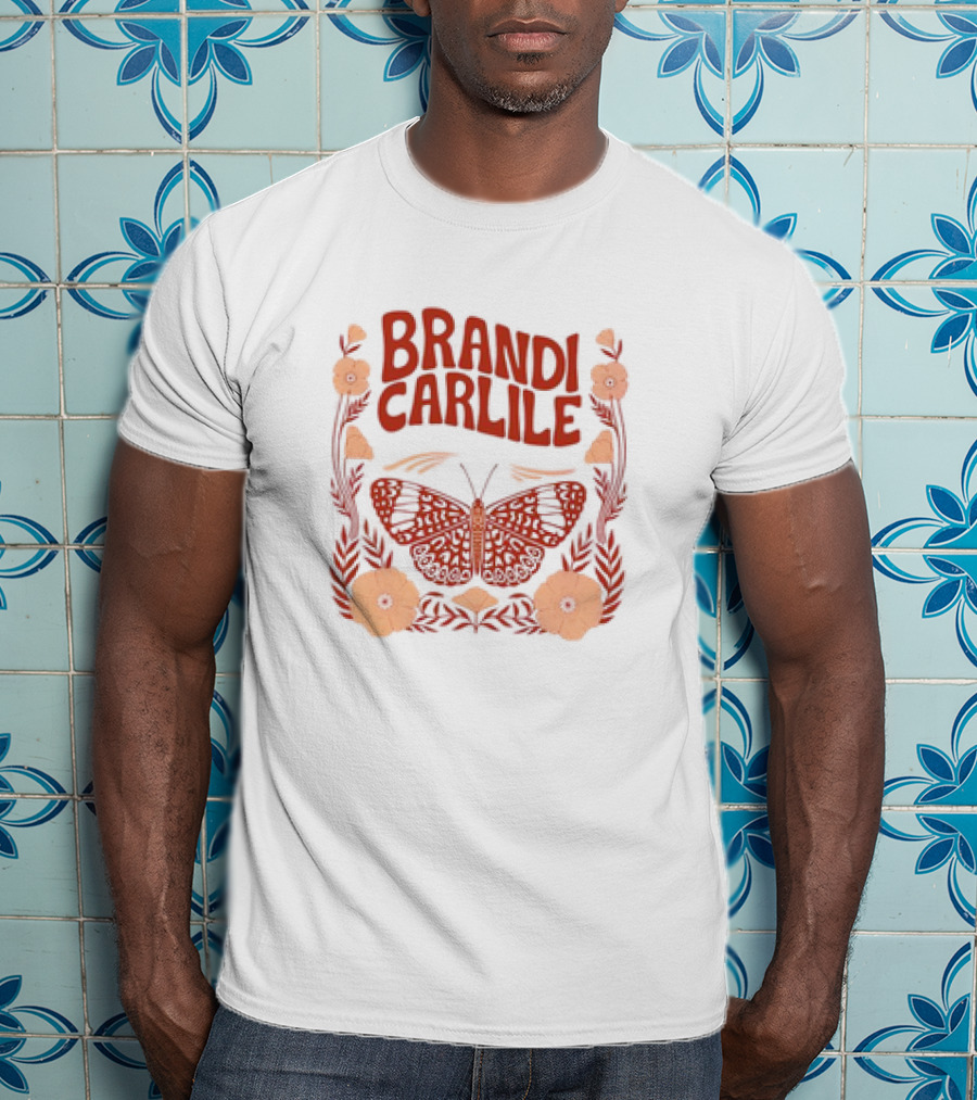 Brandi Carlile Butterfly Floral T-Shirt