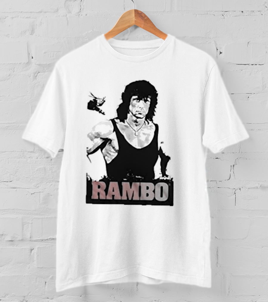 Rambo First Blood Black Tank T-Shirt