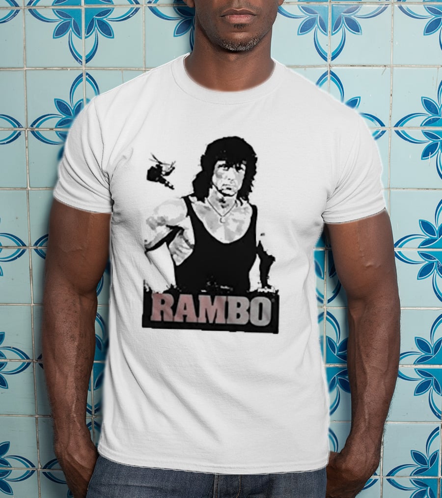 Rambo First Blood Black Tank T-Shirt