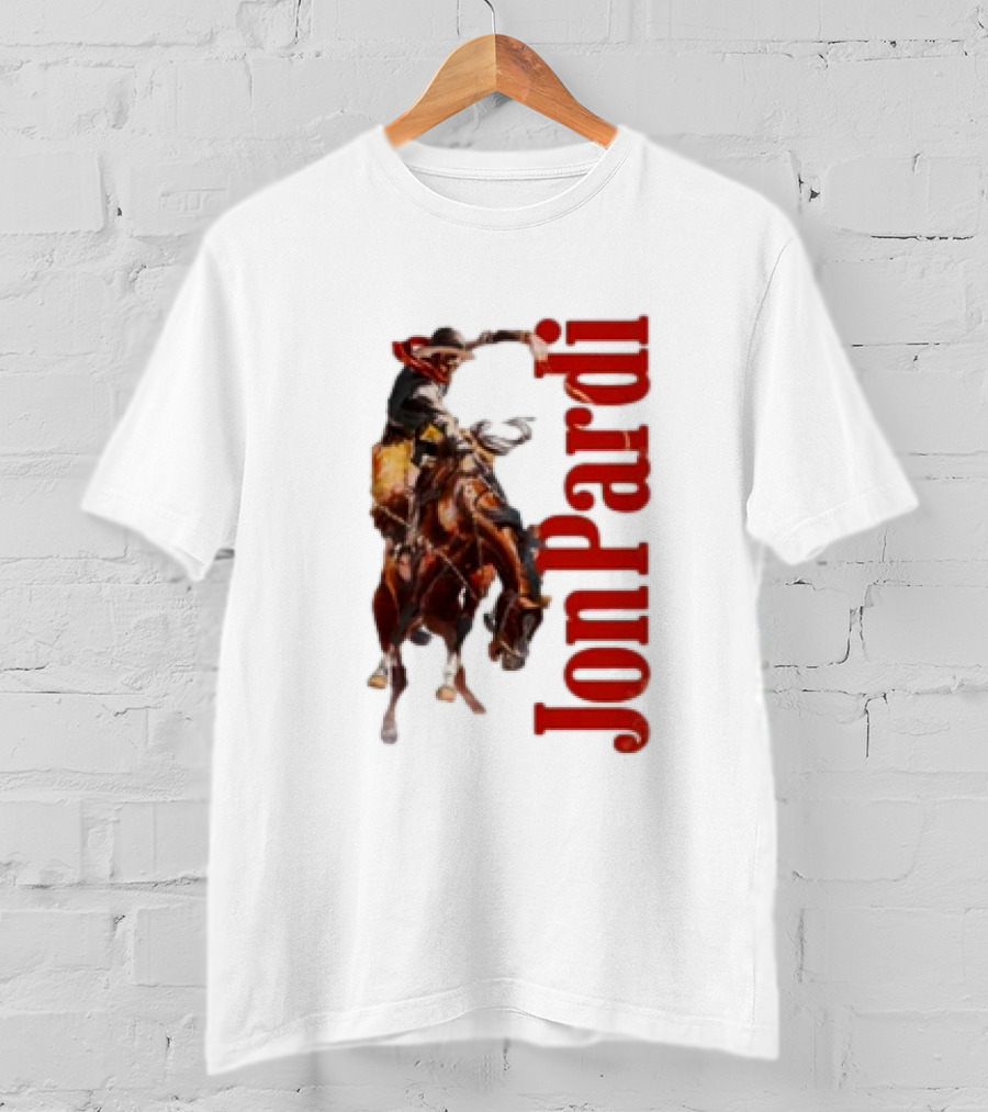 Jon Pardi Cowboy Riding Bronco Wild West T-Shirt