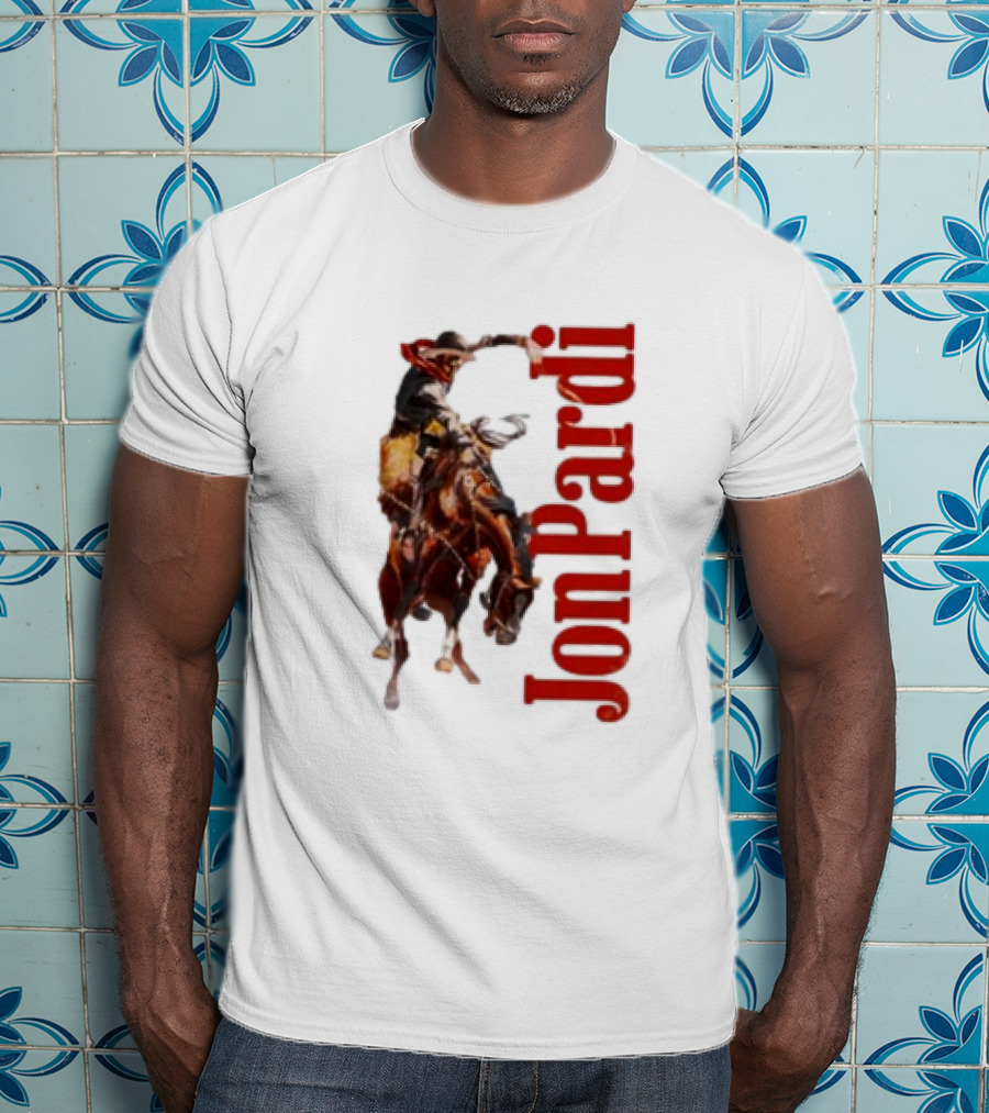 Jon Pardi Cowboy Riding Bronco Wild West T-Shirt