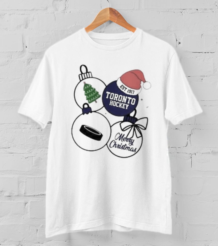 Merry Christmas Toronto Hockey Est 1917 T-Shirt