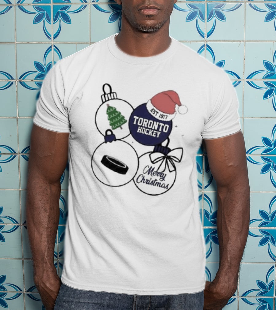 Merry Christmas Toronto Hockey Est 1917 T-Shirt