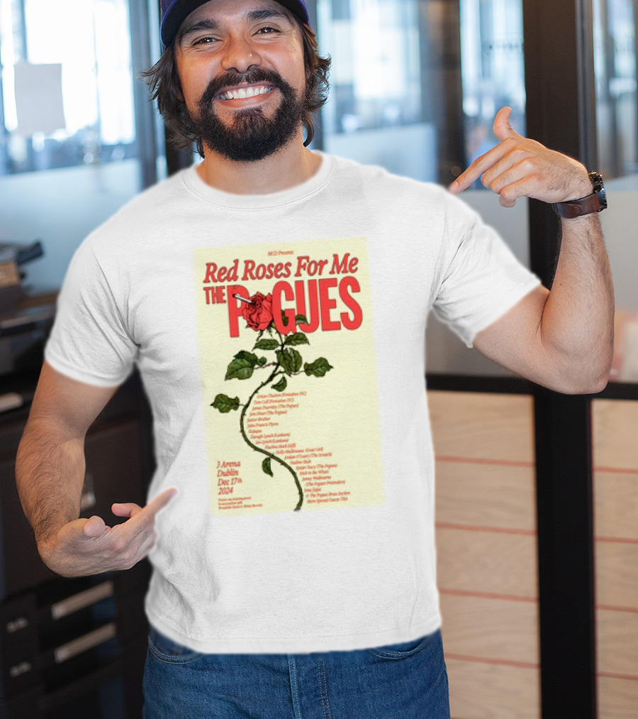 Red Roses For Me The Pogues 3Arena Dublin Dec 17 T-Shirt
