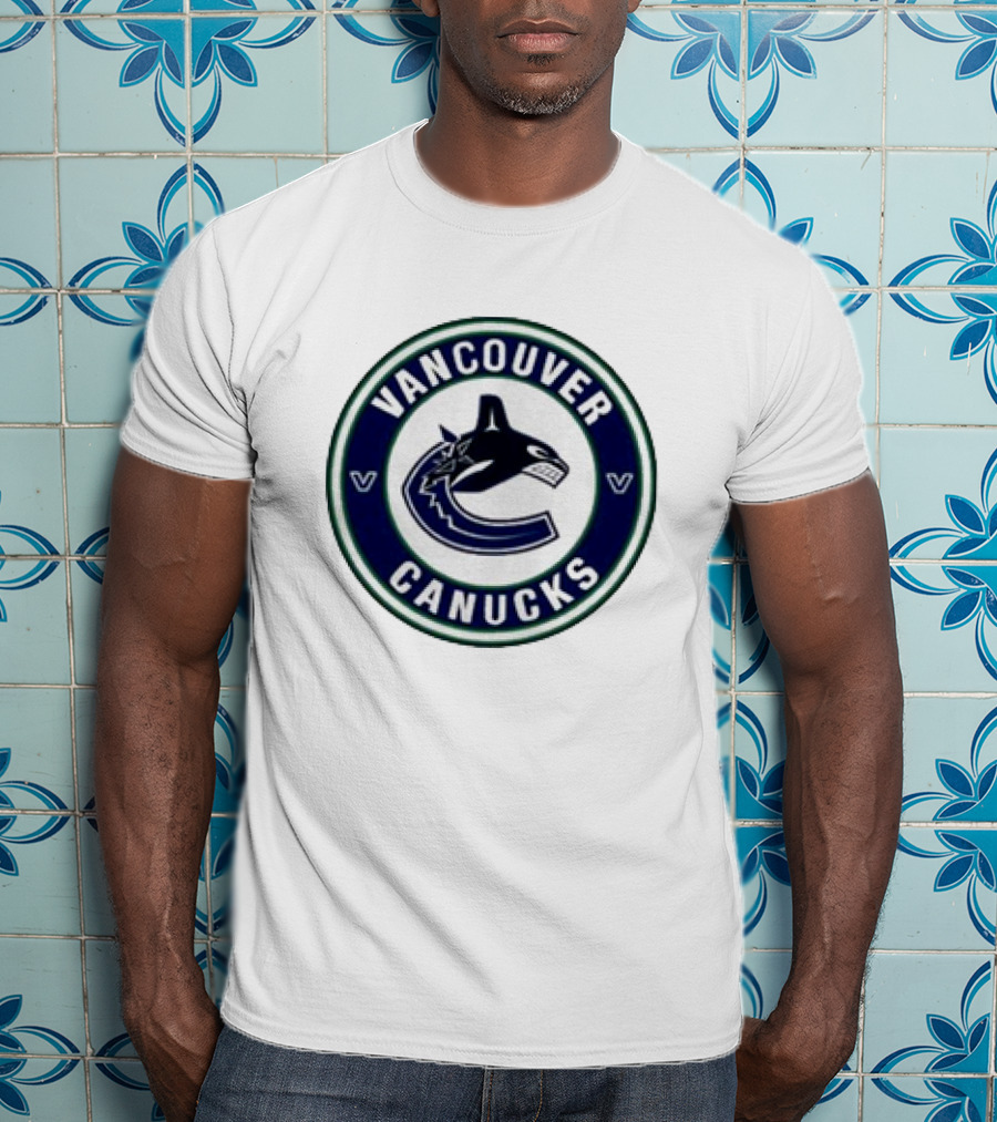 Vancouver Canucks Round Blue Orca T-Shirt