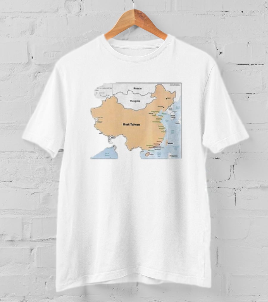 Terrible Maps West Taiwan Parody Map T-Shirt