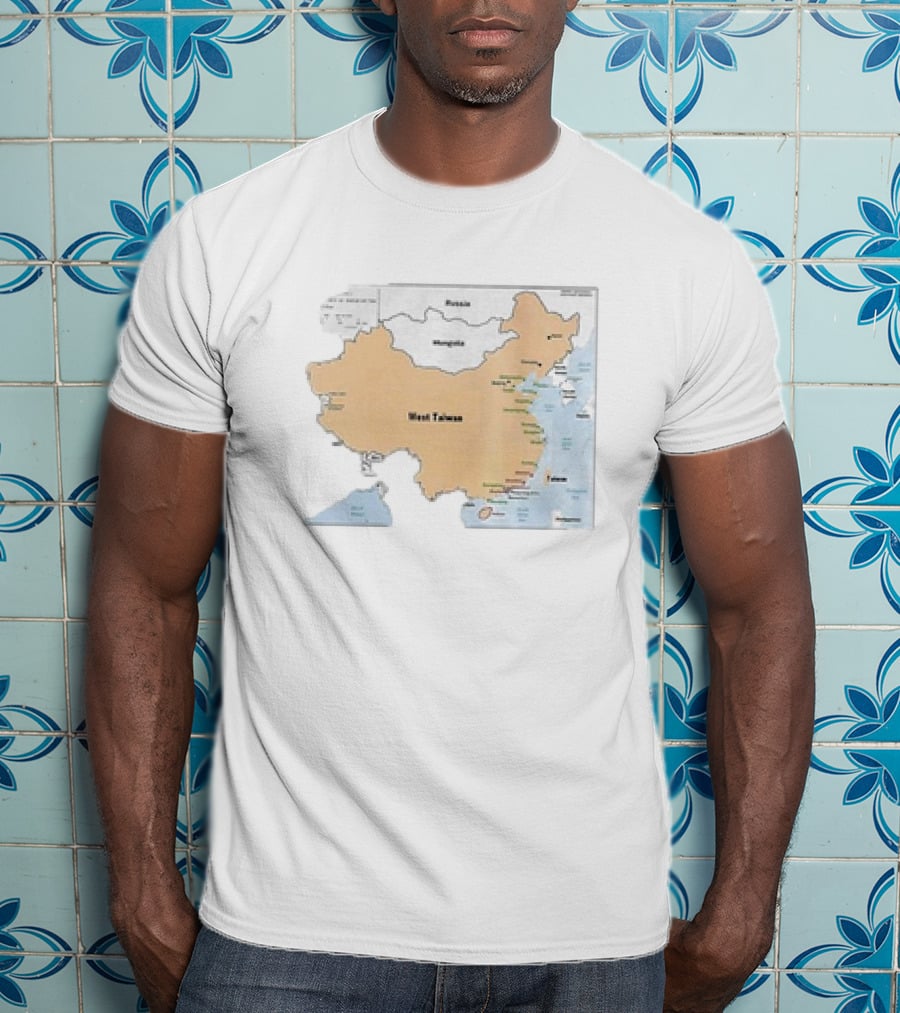 Terrible Maps West Taiwan Parody Map T-Shirt