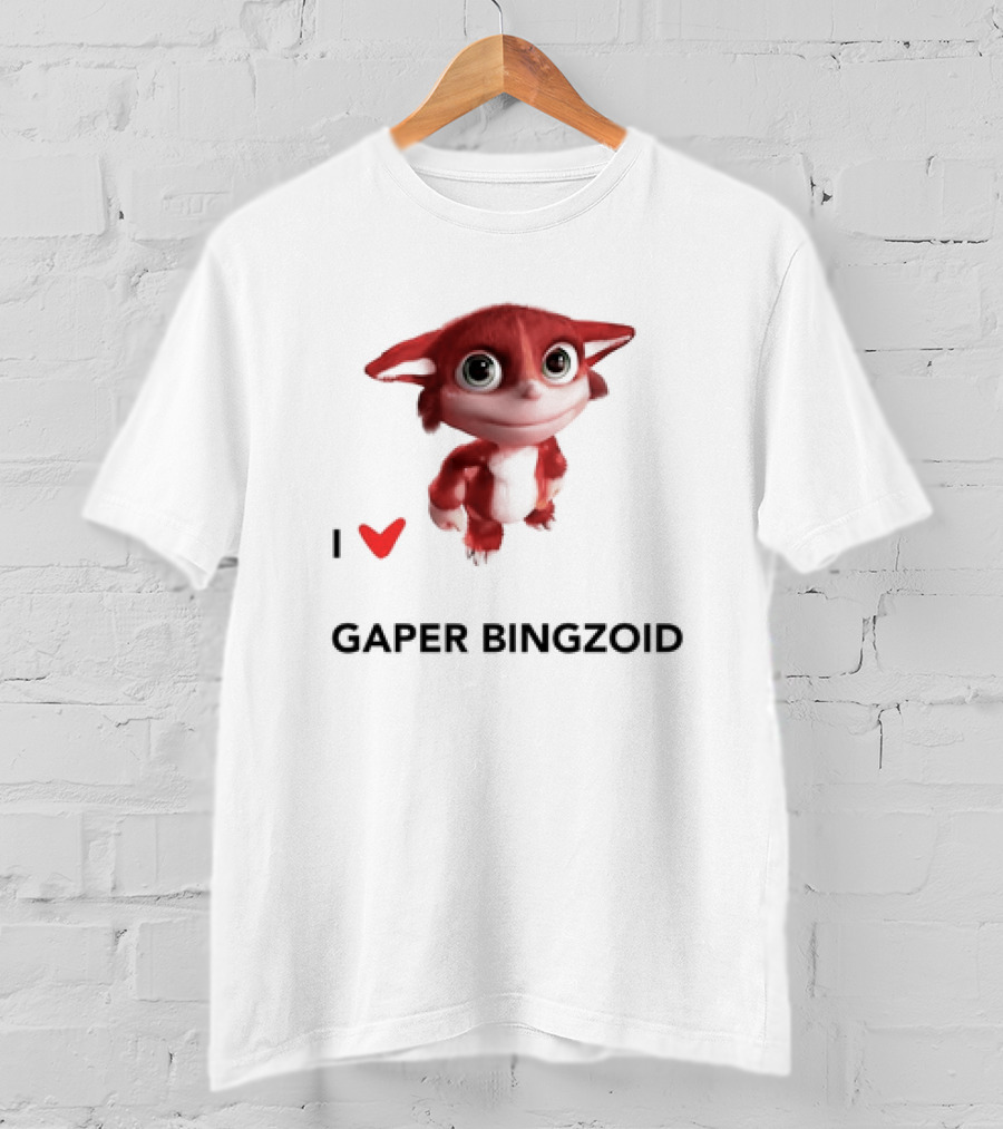 I Love Gaper Bingzoid Cute Red Creature T-Shirt