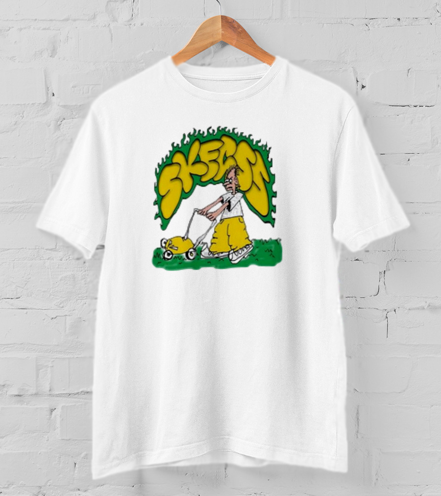 Skegss Lawn Mower Cartoon Graphic Classic T-Shirt