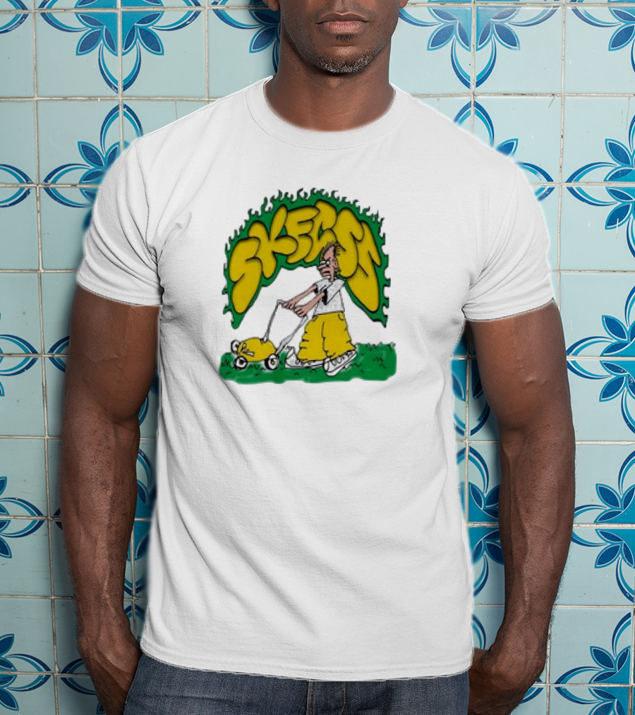 Skegss Lawn Mower Cartoon Graphic Classic T-Shirt