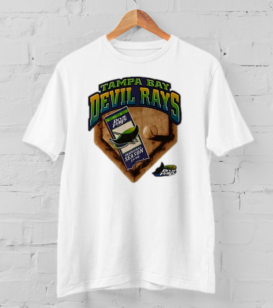 Tampa Bay Devil Rays Inaugural Season 1998 Vintage Major League Baseball Debut T-Shirt