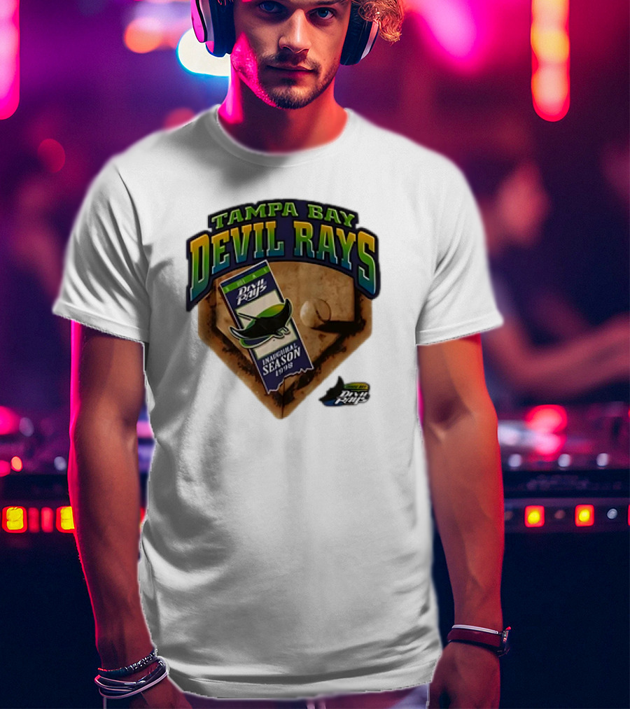 Tampa Bay Devil Rays Inaugural Season 1998 Vintage Major League Baseball Debut T-Shirt
