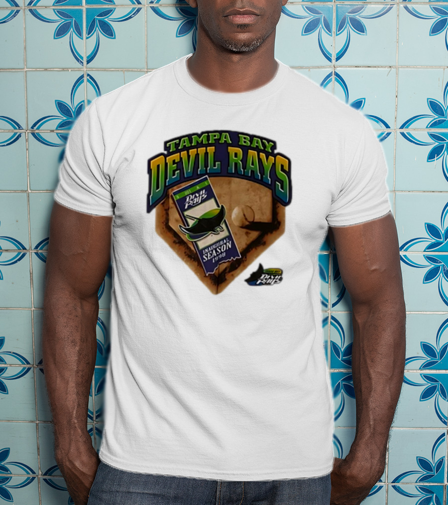Tampa Bay Devil Rays Inaugural Season 1998 Vintage Major League Baseball Debut T-Shirt
