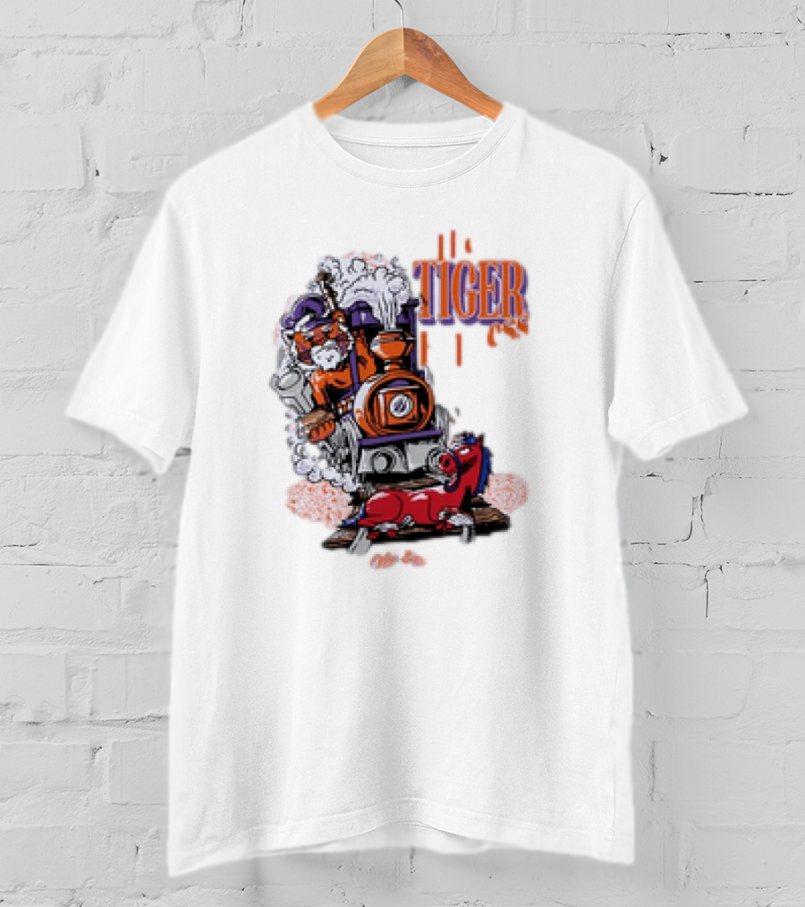 Tiger Express Steamrolls SMU Mustangs Clemson Victory T-Shirt