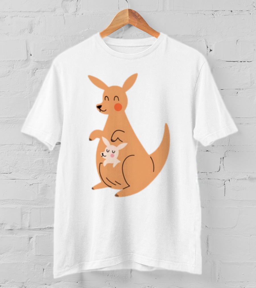 Mothers Day Kangaroos Cute Joey And Mum T-Shirt