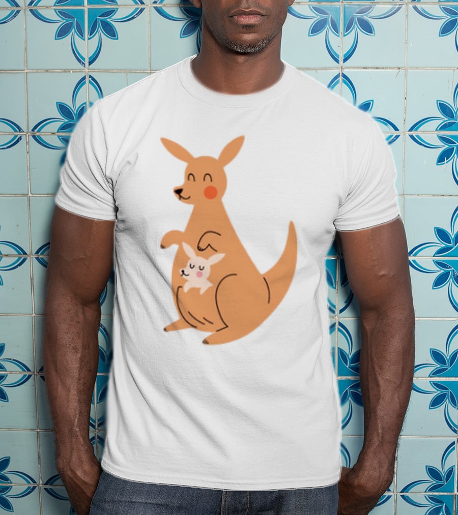 Mothers Day Kangaroos Cute Joey And Mum T-Shirt