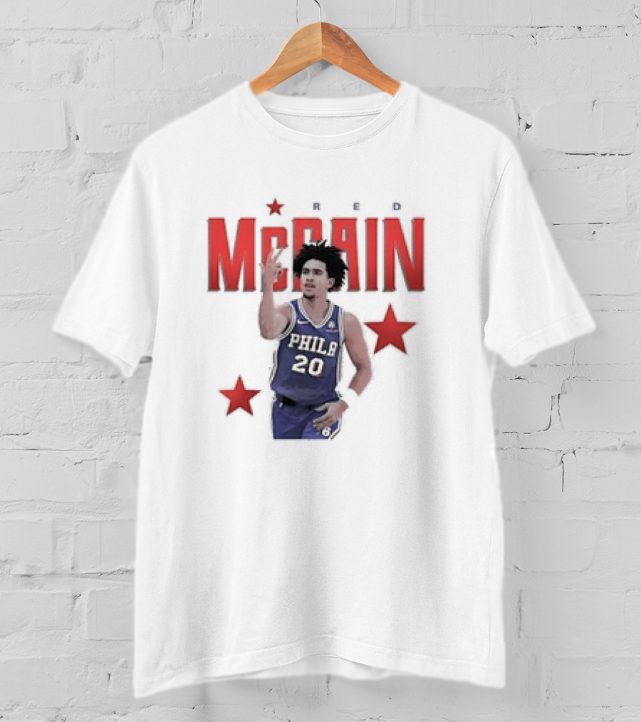 Jared McCain Philly 20 Red Stars Philadelphia Basketball T-Shirt