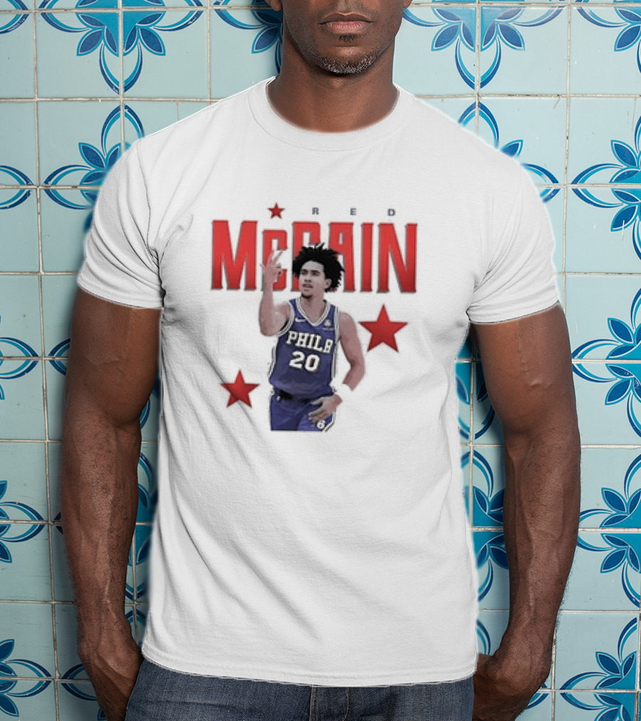 Jared McCain Philly 20 Red Stars Philadelphia Basketball T-Shirt
