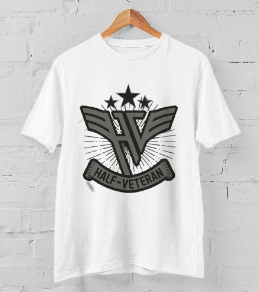 Kat Timpf Half Veteran Wings Stars Emblem HV Banner T-Shirt