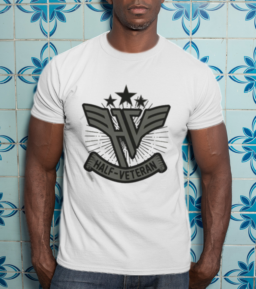 Kat Timpf Half Veteran Wings Stars Emblem HV Banner T-Shirt
