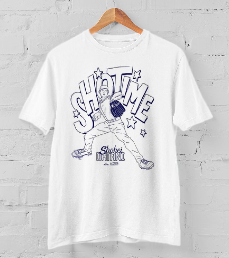 Showtime Shohei Ohtani Baseball Pitching Star T-Shirt