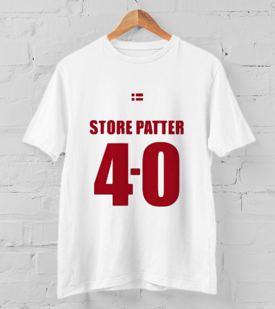 Suspekt Store Patter 4-0 Danish Flag T-Shirt