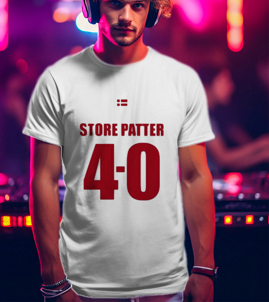 Suspekt Store Patter 4-0 Danish Flag T-Shirt