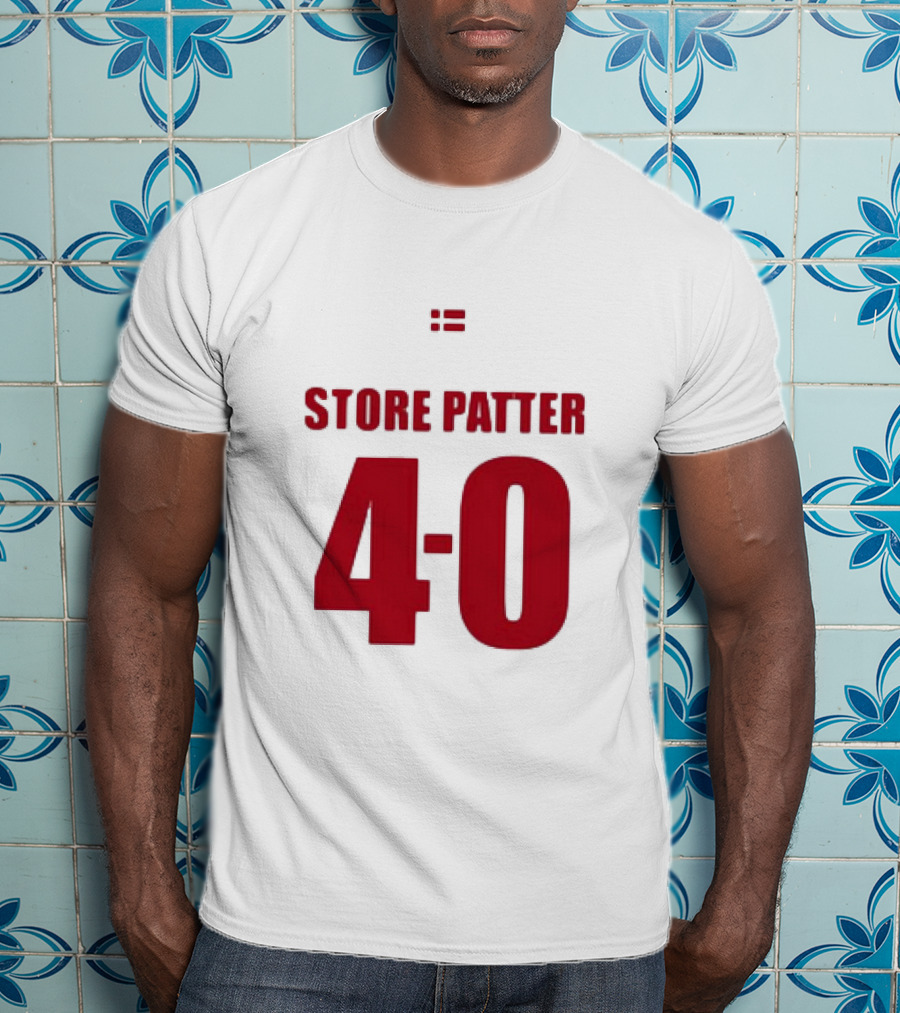 Suspekt Store Patter 4-0 Danish Flag T-Shirt